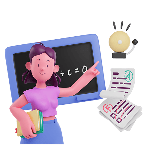 AI tutor login illustration